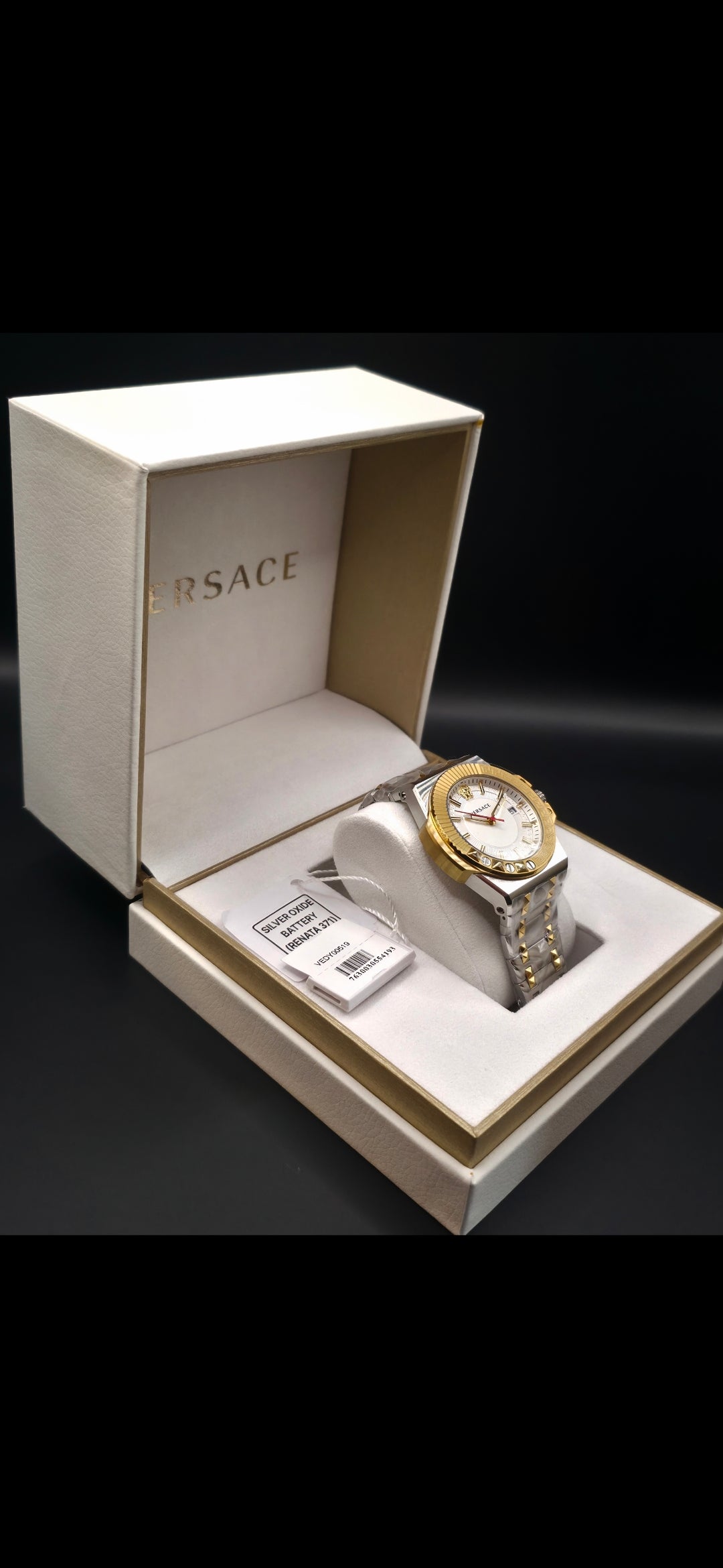 Versace Chain Reaction – Gold / Silber (46mm)