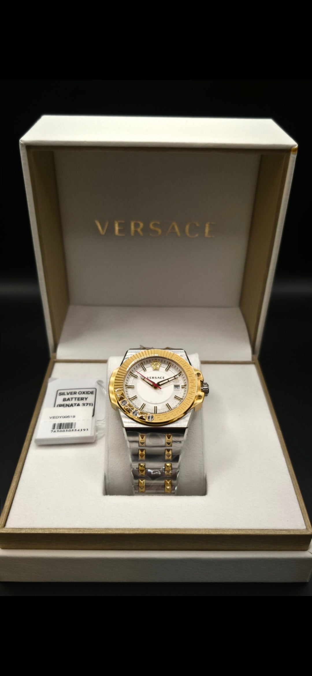 Versace Chain Reaction – Gold / Silber (46mm)